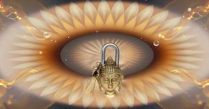 Brass <b>Padlock</b> - Lock with Keys - Working Functional - Brass Made Buddha <b>Padlock</b> Golden - Product Image 3