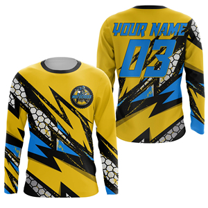 Maillot Motocross personnalisé Vêtements VTT DH MX Chemise de cyclisme T-shirt de vélo tout-terrain Vêtements de sport OEM - Product Image 5