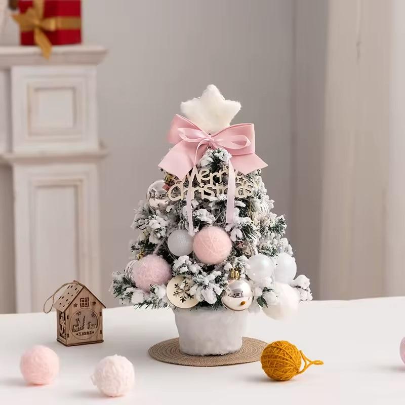 35cm snow tree Pink