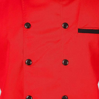 Vestes de chef en toile respirante de couleur unie, OEM, faible MOQ, haute qualité, élégantes, unisexes, uniformes de chef de restaurant, imprimées en sérigraphie