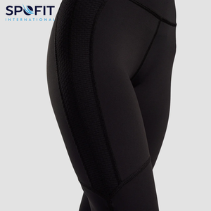 เลกกิ้งโยคะของผู้หญิงน้ำหนักเบาไร้รอยต่อผ้าฝ้าย/วัสดุไม้ไผ่ระบายอากาศได้ดีปรับแต่งได้ - Product Image 5