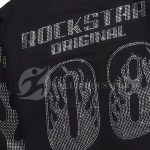 Sudadera de Moda con Diamantes de Imitación, de Alta Calidad, Brillante, Estilo Hip Hop, Ropa Urbana, Parches Personalizados, Sudadera Informal de Invierno - Product Image 6