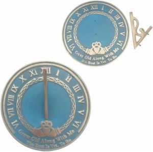 Reloj de Sol de Latón Macizo de 8 Pulgadas con Acabado Antiguo, Reloj de Jardín con Números Romanos, Elegante Decoración para Exteriores y Hogar, Regalo - Product Image 4