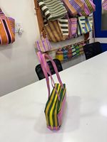 Bolsas de Compras Reutilizables Ecológicas y Sostenibles de PP Tejido y Nylon, con Cierre de Cremallera, Asas de Cinta y Impresión Offset Personalizada