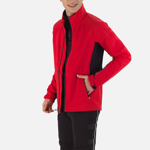 เสื้อแจ็กเก็ตผ้าใบเนื้อนิ่มมีซิปด้านหน้าคอตั้งมีซิประบายอากาศได้ดีกันลมสำหรับผู้ชายการเดินทางเดินป่า - Product Image 3