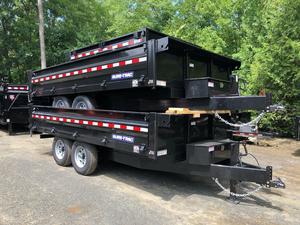 Remorque à benne basculante à double essieu de 8 tonnes pour tracteur agricole hydraulique Petite remorque à benne basculante à bas prix - Product Image 3