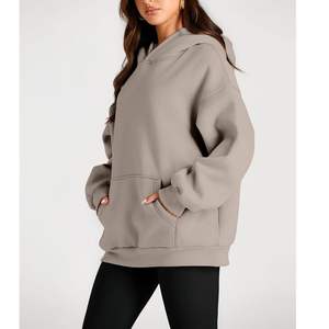 Sudadera con Capucha Extra Grande para Mujer de Alta Calidad, Transpirable, para Invierno, con Logotipo Personalizado, Sudadera con Capucha Gruesa para Mujer al por Mayor - Product Image 1