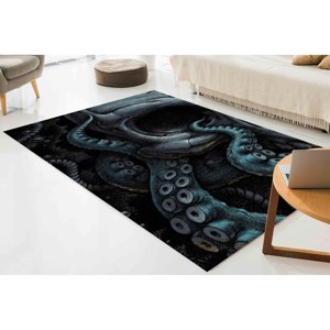 Unique Design Printed Rug, Modern Animal Saloon <b>Front</b> <b>Door</b> Stair Custom Office <b>Decor</b>,Velvet Rug - Product Image 4
