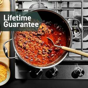 Marmite hybride antiadhésive <span class=keywords><strong>de</strong></span> 8 litres <span class=keywords><strong>avec</strong></span> couvercle en verre trempé, compatible <span class=keywords><strong>lave</strong></span>-<span class=keywords><strong>vaisselle</strong></span>, compatible induction, compatible <span class=keywords><strong>avec</strong></span> tous les types <span class=keywords><strong>de</strong></span> plaques <span class=keywords><strong>de</strong></span> <span class=keywords><strong>cuisson</strong></span> - Product Image 5