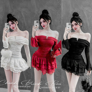 เดรสผ้าระบายความร้อนแต่งระบายชุดเดรสผ้าระบายความร้อนระดับโลก - Product Image 2