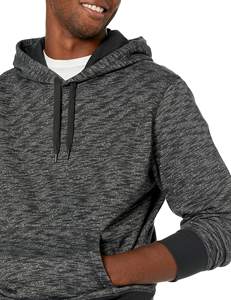 Sweat à capuche pour homme, coupe classique, personnalisé par le fabricant, streetwear, tissu imprimé en relief, uni, imprimé numérique, teinture unie, automne - Product Image 4