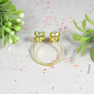 Wholesale 92.5 Sterling Silver Handmade <b>Statement</b> <b>Ring</b> with Aqua Chalcedony Gemstone Oval Cut Rhodium Plating Fine Fashion Jewelry - Product Image 4