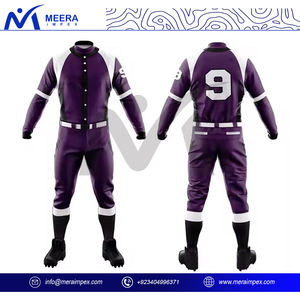 Uniforme de béisbol ligero personalizado para hombre, Conjunto de jersey y pantalones con botones, ropa deportiva de béisbol OEM para equipos profesionales y clubes - Product Image 2