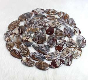 หินแจสเปอร์มะพร้าวธรรมชาติ รูปทรงผสม หลากหลาย จำนวนมาก ขัดเงาอย่างดี ไม่โปร่งแสง สำหรับทำสร้อยคอแฮนด์เมดอย่างประณีต - Product Image 3