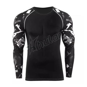 Manchon Graphique Complet Grappling Cropped Gym Natation Combat Jujitsu Marque Privée Rash Guard - Product Image 3
