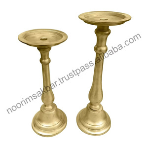 Excellent Metal Wedding Candleholders Aluminum Casting Crystal <b>Pillar</b> Shape Brass Plating Customized for Home Use Christmas - Product Image 5