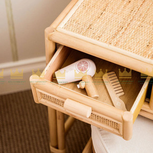 Venta caliente 2025 Fabricante de muebles para niños, tocador y silla de mimbre para niños - Product Image 3