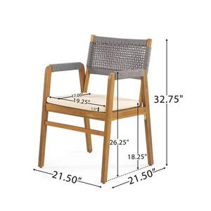 Outdoor <b>Garden</b> Dining Set Patio <b>Table</b> and <b>Bench</b> Furniture Woven Chair Set Poolside Deck Seating - Product Image 2
