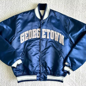 Chaqueta de Béisbol de Satén Personalizada para Hombre 2025, Chaqueta de Equipo, Moda Urbana, Estilo Vintage Retro, Logotipo Personalizado, Chaqueta Bomber Universitaria - Product Image 1