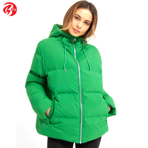 Chaqueta acolchada cálida de Invierno para mujer, abrigo de burbujas de algodón acolchado con cremallera, prendas de vestir de talla grande transpirables acolchadas, impermeable - Product Image 3