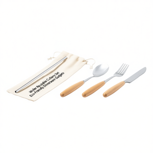 Ensemble de couverts réutilisables Woller, vaisselle écologique, gadgets de cuisine - Product Image 3