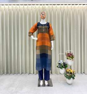 Tendance été spécial Pure Lilen Kurta avec pantalon ample confortable pour les fêtes - Product Image 1