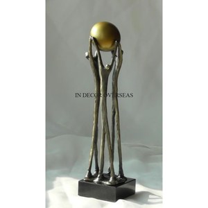 Customized Finish And Size Available Antler Designer Heavy Duty Metal Made Set Of 3 Sculpture From India In Impressive Price - Product Image 4