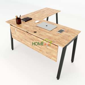 โต๊ะทำงานรูปตัวแอล Aton Concept Minimalist ขนาด 140x140 ซม. ต้องประกอบเอง เหมาะสำหรับใช้ในออฟฟิศและห้องนอน - Product Image 1