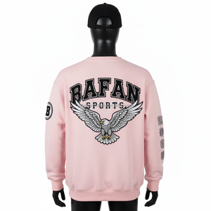 Premium hommes sweat 340 GSM doux coton polaire tissu élégant personnalisé broderie Logo vêtements de sport basiques sweats - Product Image 2