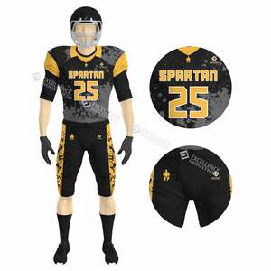 Nuevo Diseño de Uniformes de Fútbol Americano Transpirables de Manga Corta, Premium para Equipos y Jugadores, Colores y Logotipos Personalizables, Hechos en Pakistán - Product Image 1