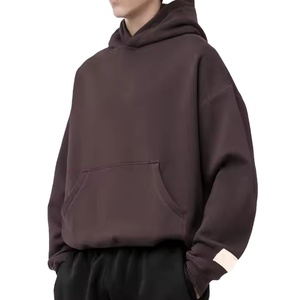 Custom 500 Gsm Fleece Winter Hoodie for Men 100% Cotton Streetwear Essentials Embroidery Regular Acid Wash Hoodie Technique 2026 - Product Image 3