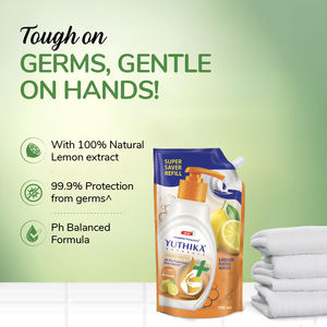 Yuthika Naturals 750ml pH Balanced Lemon <b>Hand</b> <b>Wash</b> 100% Natural Extracts - Product Image 3