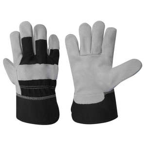 High Quality Men's Cowhide Split Leather Safety <b>Gloves</b> Cut Resistant <b>Gloves</b> for Construction and Industrial Use - Product Image 3