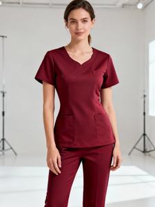 Conjunto de Uniforme Médico para Mujer VitaComfort, Tejido Elástico Transpirable con Uso Cómodo y Apariencia Profesional para Equipos Clínicos - Product Image 3