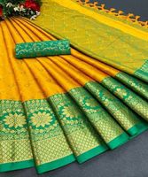 Saree Sutra Seni Desain Baru untuk Pesta Acara Spesial, Termasuk Blus, Pakaian Wanita India untuk Pernikahan, Harga Grosir Murah