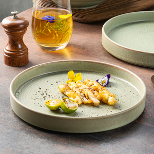YAYU Fabricante de Vajilla de Gres Personalizada, Vajilla de Porcelana Verde Nórdica, Platos de Cerámica para Ensaladas para Restaurantes, Servicios de Catering Comercial y Bares - Product Image 6