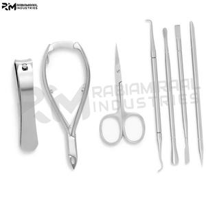 Gunting Manikur Profesional RMI Silver Matt Stainless Steel, Pisau Lengkung dan Pisau Lurus, <span class=keywords><strong>4</strong></span> Model Gunting Kutikula Berbeda - Product Image 5