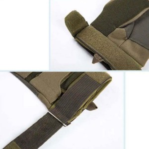 Gants tactiques en cuir Protection mécanique de sécurité Gants de travail Polyester et latex de caoutchouc naturel 16 oz d'épaisseur antidérapante - Product Image 4