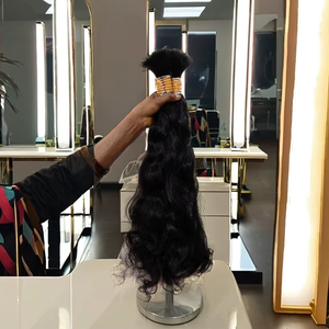 Cabello Indio al por Mayor de un Solo Proveedor, Sin Trama, Premium, Alta Calidad, Donante Único, Marrón Natural, Trama Doble a Máquina, Virgen Remy, 100% Humano - Product Image 1