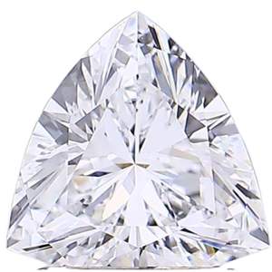 Diamant de laboratoire trillion 3 carats F VVS2, taille trillion, certifié IGI - Product Image 2