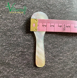 Cuillère à caviar gravée sur mesure, taille 7,5 cm, cuillères vietnamiennes faites à la main, ne perd pas la saveur originale du caviar - Product Image 6