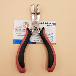 Pince Dentelée Droite en Acier Inoxydable pour Extensions de Cheveux Écrasement Fusion Colle Bond Outil d'Extension de Cheveux - Product Image 1