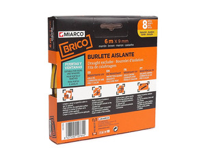 Guarnizione in gomma marrone tipo E 6mx9mm (Miarco 10764) - Product Image 2