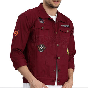 แจ็กเก็ตยีนส์สำหรับผู้ชายน้ำหนักเบาสำหรับฤดูหนาวแจ็กเก็ตยีนส์สำหรับใส่กลางแจ้งออกแบบได้ตามต้องการ - Product Image 5