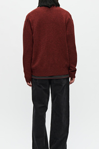 Pull en maille pour homme, coupe décontractée, poignets élastiques exclusifs, col en V, boutonné, élégant, poignets élastiques - Product Image 3