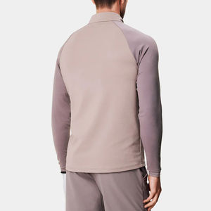 2025 hommes sweat extérieur quart fermeture éclair chemises tenue décontracté imprimé hommes coton polaire à manches longues élégant sweat pour hommes - Product Image 3