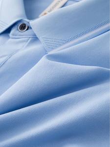 เสื้อโปโลผ้าฝ้ายสำหรับผู้ชายเสื้อถักลายสีล้วนสำหรับผู้หญิงเสื้อยืดสีล้วนย้อมสีล้วนสำหรับใส่เล่นกอล์ฟ - Product Image 5