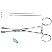 Pince à saisir les tissus Lahey en acier inoxydable de haute qualité 3x3 dents 20cm / 8 "fabricant d'instruments de trachéotomie