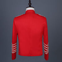 Veste rouge de hussard de qualité supérieure, tunique tendance, uniforme de tromboniste, uniforme de fanfare, blazer, vestes cool pour hommes, livraison gratuite
