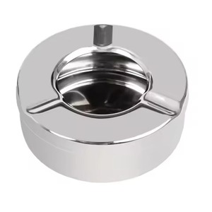 Handcrafted Modern Style Round Wooden <b>Ashtray</b> Gifts Home Hotel Restaurant Decor - Product Image 3